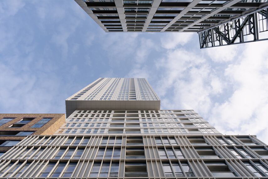 ElementFaçade 7 Aluminium Façades, MasterLine 8 Aluminium Windows and MasterLine 8 SoftTone Aluminium Windows - Eurostaete located in Eindhoven, The Netherlands