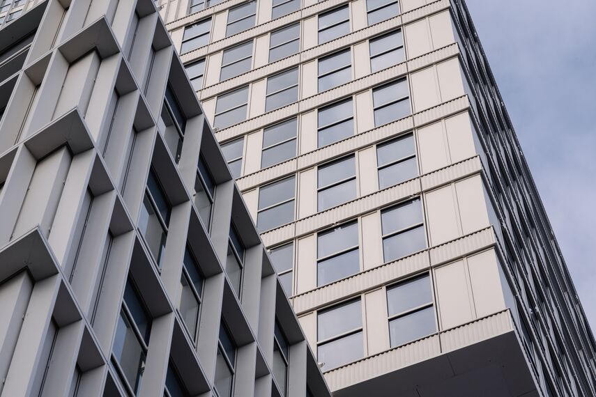 ElementFaçade 7 Aluminium Façades, MasterLine 8 Aluminium Windows and MasterLine 8 SoftTone Aluminium Windows - Eurostaete located in Eindhoven, The Netherlands