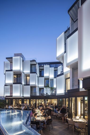 ConceptSystem 68 Aluminium Windows, ConceptFolding 77 Aluminium Sliding & Folding Doors and CS 77 Fire Proof Aluminium Doors - Hotel Sir Joan located in Ibiza, Spain