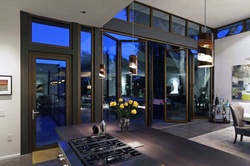 ConceptSystem 68 Aluminium Windows, ConceptFolding 77 Aluminium Sliding & Folding Doors and ConceptSystem 68 Aluminium Doors - Villa Modern Prairie House located in Sonoma Wine Country, United States of America