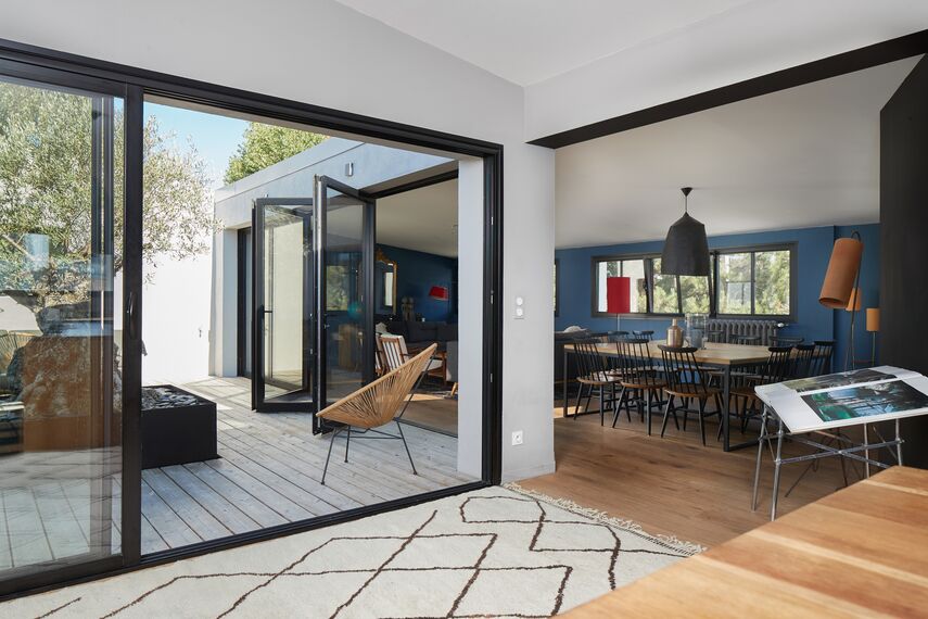ConceptPatio 68 Aluminium Sliding & Folding Doors, ConceptFolding 77 Aluminium Sliding & Folding Doors and TS 68 Aluminium Windows - House Maison Privée - Le Pouliguen located in Le Pouliguen, France
