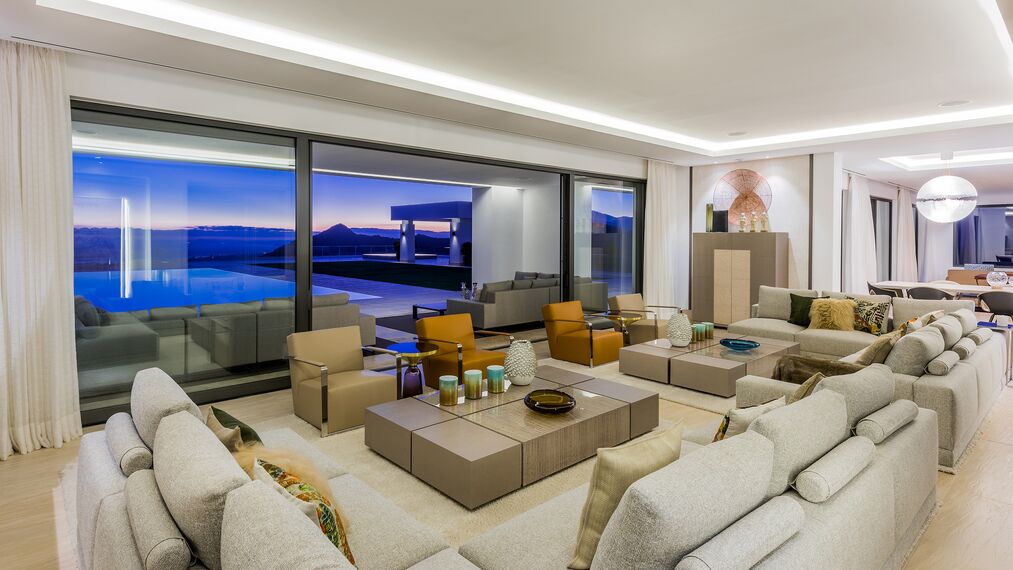HiFinity Aluminium Sliding & Folding Doors, ConceptSystem 77 Aluminium Windows and EcoSystem 50 Aluminium Windows - Heaven 11 located in Marbella, Spain