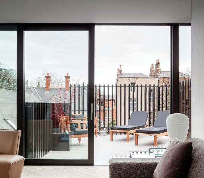 ConceptSystem 77 Aluminium Doors and CS 77 Fire Proof Aluminium Doors - Percy Lane located in Dublin, Ireland