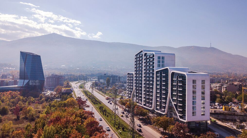 ConceptWall 50 Aluminium Façades and ConceptSystem 77 Aluminium Windows - Apartmentcomplex A3 Advanced Architecture Apartments located in Sofia, Bulgaria