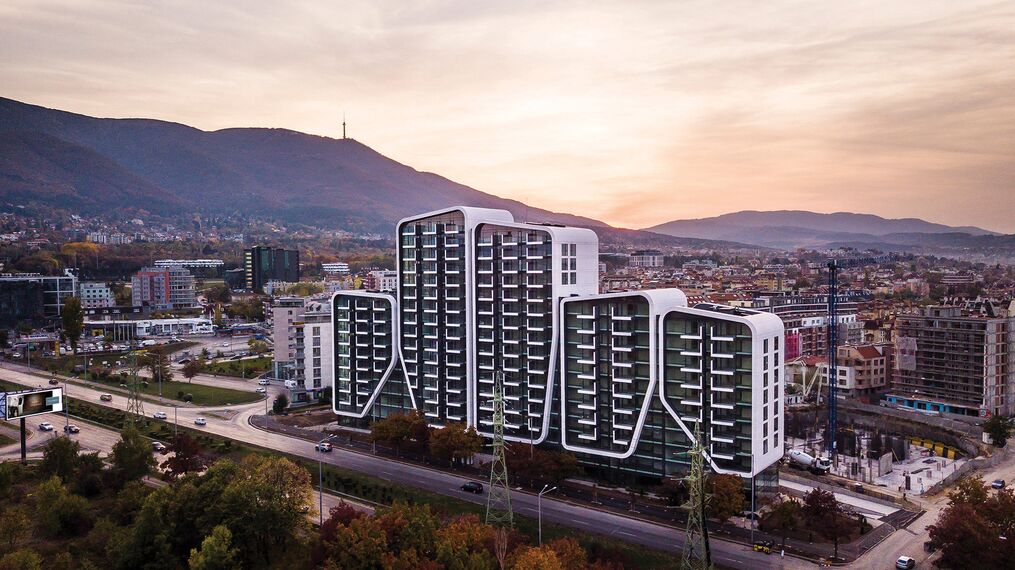 ConceptWall 50 Aluminium Façades and ConceptSystem 77 Aluminium Windows - Apartmentcomplex A3 Advanced Architecture Apartments located in Sofia, Bulgaria