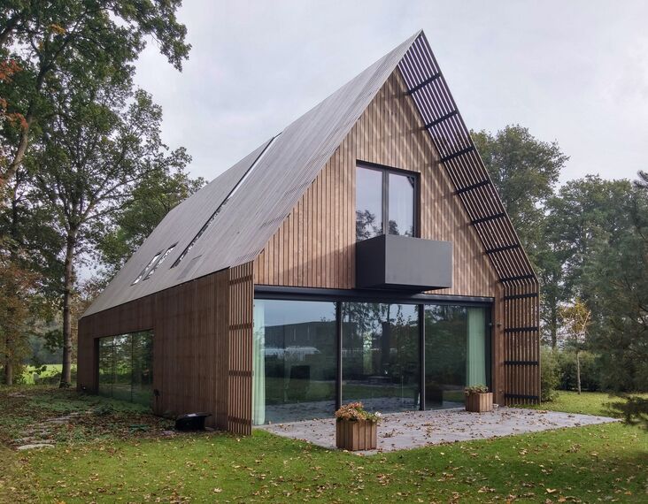 CS 86-HI (c) Cancelled Systems, ConceptWall 50 Aluminium Façades and HiFinity Aluminium Sliding & Folding Doors - Forest villa Voorschoten located in Voorschoten, The Netherlands