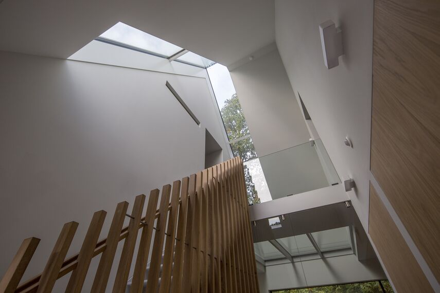 CS 86-HI (c) Cancelled Systems, ConceptWall 50 Aluminium Façades and HiFinity Aluminium Sliding & Folding Doors - Forest villa Voorschoten located in Voorschoten, The Netherlands