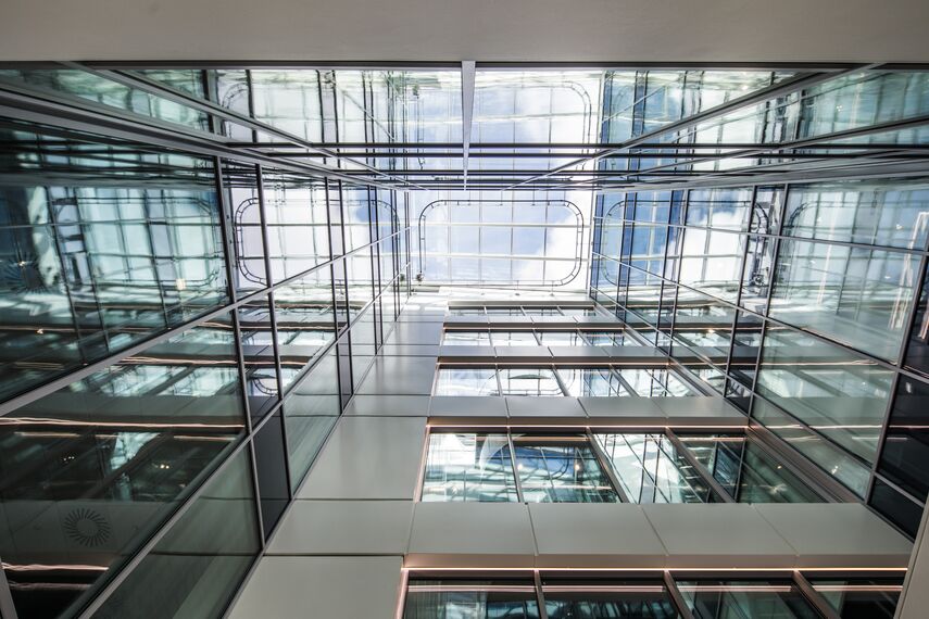 ConceptWall 50 Aluminium Façades, ConceptWall 86 Aluminium Façades, ConceptSystem 77 Aluminium Windows, ConceptSystem 68 Aluminium Windows and CW 50-FP Aluminium Façades - Office building Jersey Esplanade located in Jersey, United Kingdom