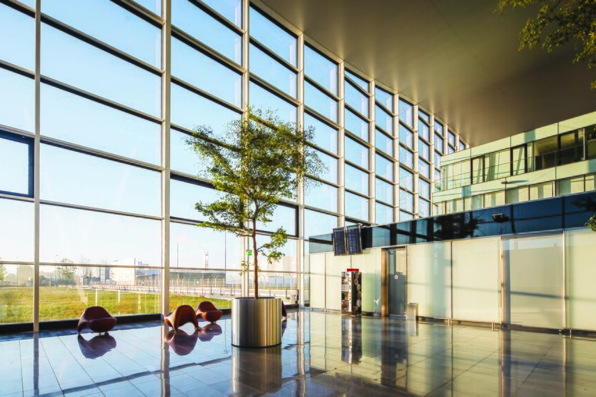 ConceptWall 60 Aluminium Façades, ConceptSystem 77 Aluminium Windows, ConceptSystem 59Pa Aluminium Windows, ConceptWall 50 Aluminium Façades, CW 50-FP Aluminium Façades and CW 50-SG Aluminium Façades - Airport MPL Passenger Terminal located in Wrocław, Poland