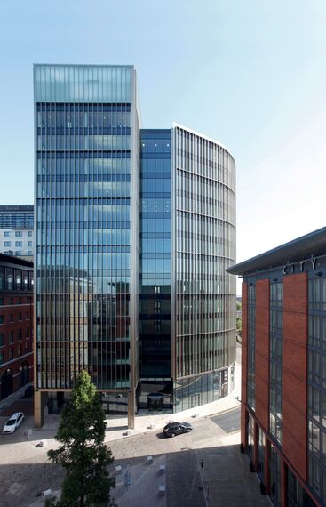 ConceptWall 50 Aluminium Façades, Vision 50 Aluminium Doors, ConceptSystem 68 Aluminium Windows, ConceptWall 60 Aluminium Façades and ConceptSystem 68 Aluminium Doors - Office building Eleven Brindleyplace located in Birmingham, United Kingdom