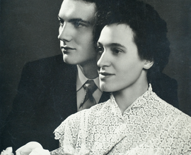 Jan Reijnaers and Hortense Buelens marriage portrait.