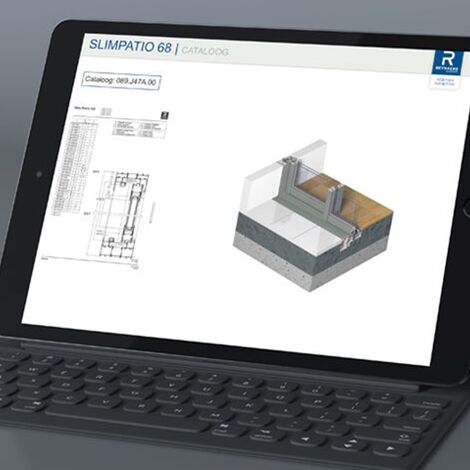 Technical drawing on laptop.