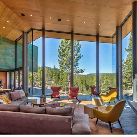 SlimLine 38 Aluminium Windows, SlimLine 38 Aluminium Doors, ConceptWall 50 Aluminium Façades and Mosquito Complementary Systems - Martis Camp located in Truckee, CA, United States of America