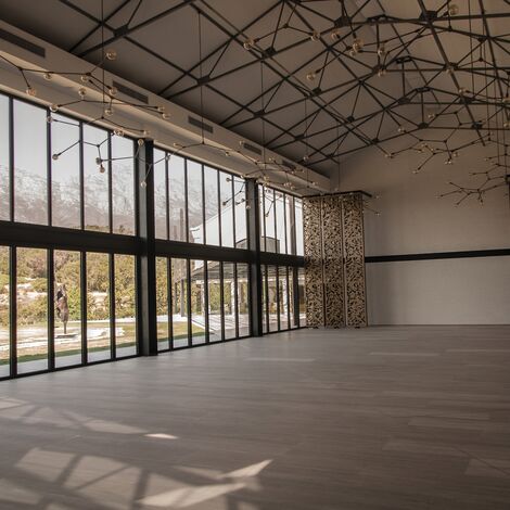 ConceptSystem 68 Aluminium Windows and ConceptFolding 77 Aluminium Sliding & Folding Doors - Recreation/Entertainment centre Quoin Rock Wine Estate located in Stellenbosch, South-Africa