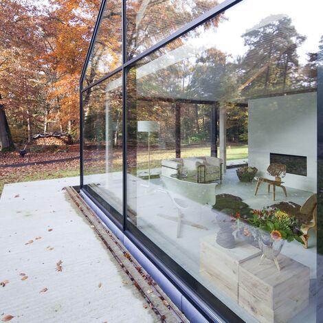 ConceptPatio 130 Aluminium Sliding & Folding Doors, ConceptSystem 77 Aluminium Windows and ConceptWall 50 Aluminium Façades - House The Brouwhuis located in Oisterwijk, The Netherlands