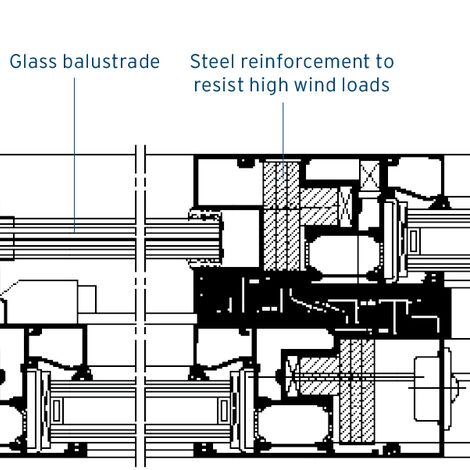 ConceptSystem 77 Aluminium Windows and ConceptSystem 77 Aluminium Doors - Apartmentcomplex Estoril sol residence complex located in Cascais, Portugal