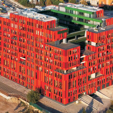 CS 86-HI (c) Cancelled Systems and CW 50-SC Aluminium Façades - Business center Lapishan located in Istanbul, Turkey