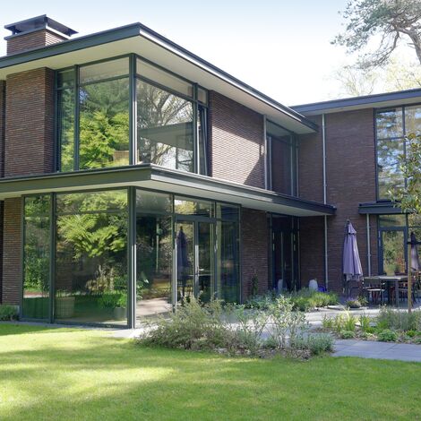 SlimLine 38 Aluminium Windows and SlimLine 38 Aluminium Doors - Villa Trompenberg located in Hilversum, The Netherlands