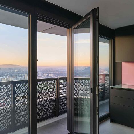 MasterLine 8 Aluminium Windows and MasterLine 8 Aluminium Doors - Three Point Dübendorf located in Zürich, Switzerland