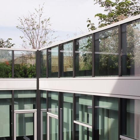SlimLine 38 Aluminium Windows, SlimLine 38 Aluminium Doors and CW 50-SL Aluminium Façades - Villa Malevart located in Paris, France