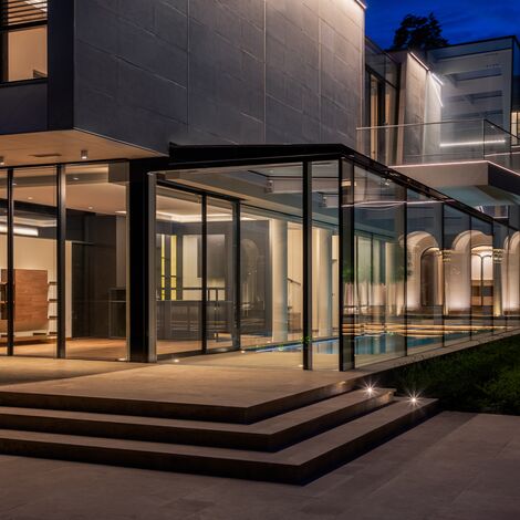 HiFinity Aluminium Sliding & Folding Doors - Villa JCV located in Bucharest, Romania