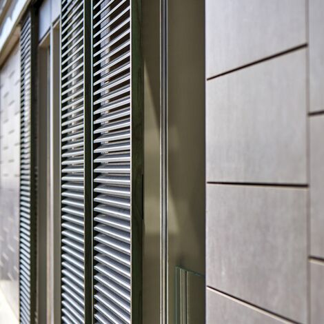 BriseSoleil 40 Solar Shadings, SlimPatio 68 Aluminium Sliding & Folding Doors and CS 77 Hidden Vent Aluminium Windows - Residental/Project Palazzo Arbà located in Genoa, Italy