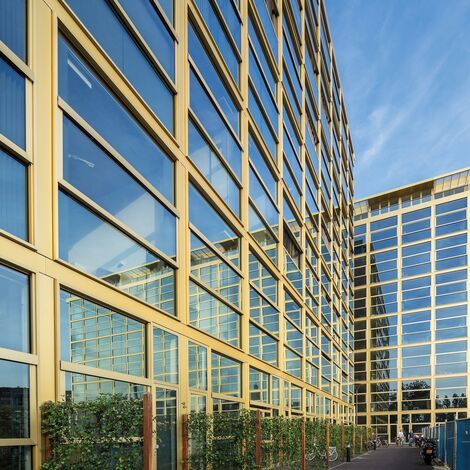 ConceptSystem 77 Aluminium Doors, ConceptFolding 77 Aluminium Sliding & Folding Doors and ConceptWall 50 Aluminium Façades - Philips Light Tower Lofts located in Eindhoven, The Netherlands