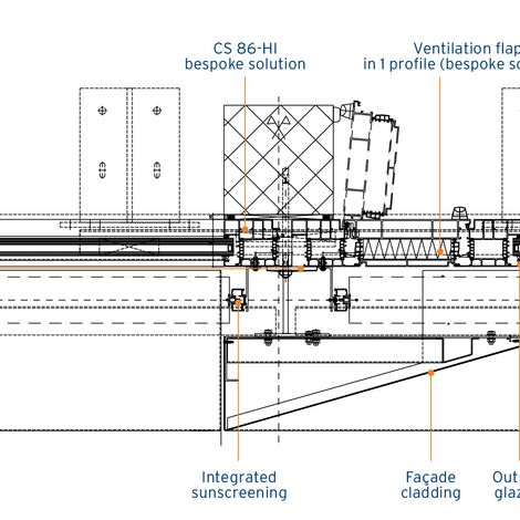CS 86-HI (c) Cancelled Systems and ConceptWall 50 Aluminium Façades - College/University Technical Vocational School Visp located in Visp, Switzerland