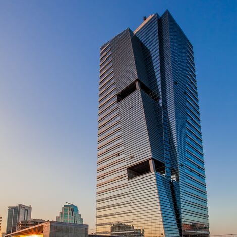 CW 50-SC Aluminium Façades - Business center Paragon Tower located in Ankara, Turkey