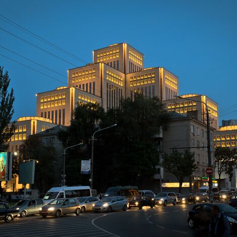 ConceptWall 50 Aluminium Façades - Community centre Menorah Jewish Multifunctional Centre located in Dnepropetrovsk, Ukraine