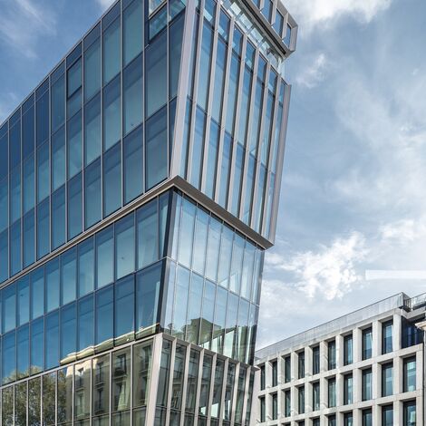 CW 50-HI Aluminium Façades - The Nest located in Warsaw, Poland