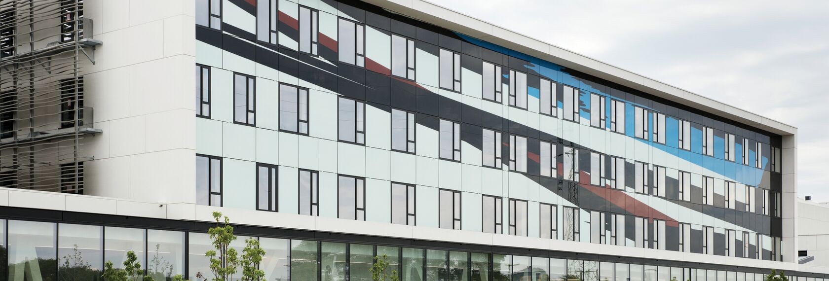 ConceptSystem 77 Aluminium Windows, BriseSoleil 100 Solar Shadings and CS 77 Fire Proof Aluminium Windows - AZ Sint Maarten located in Mechelen, Belgium