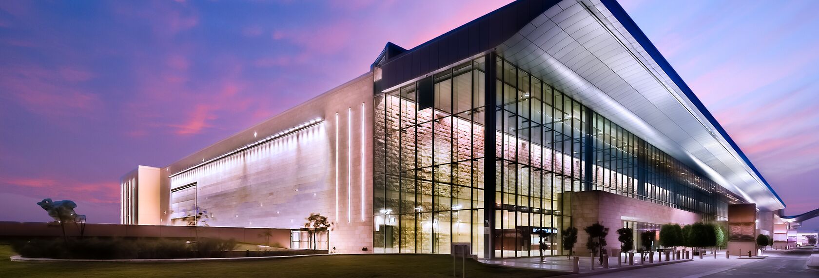 ConceptSystem 68 Aluminium Windows, ConceptSystem 59Pa Aluminium Windows and ConceptWall 50 Aluminium Façades - Congress center Qatar National Convention Centre located in Doha, Qatar