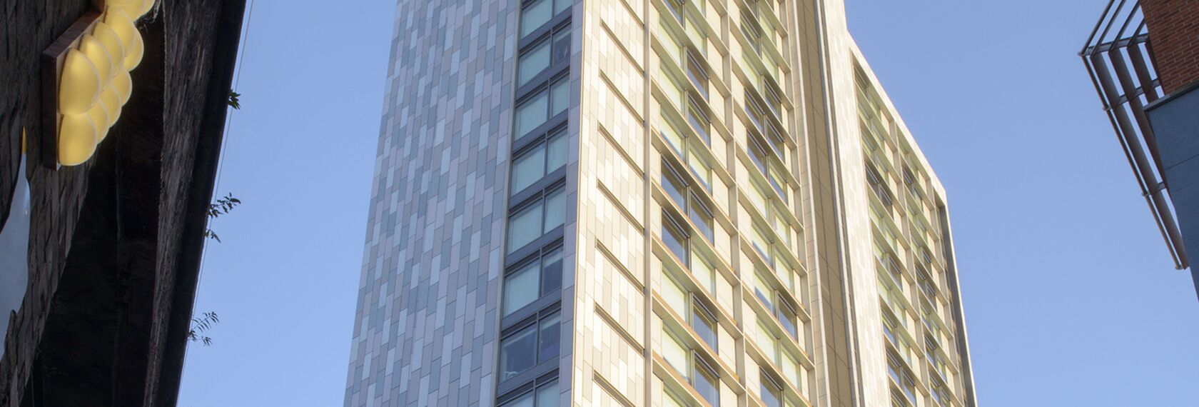 ConceptWall 50 Aluminium Façades, ConceptSystem 68 Aluminium Windows, Vision 50 Aluminium Doors and ConceptWall 60 Aluminium Façades - Student Accomodation located in Manchester, United Kingdom