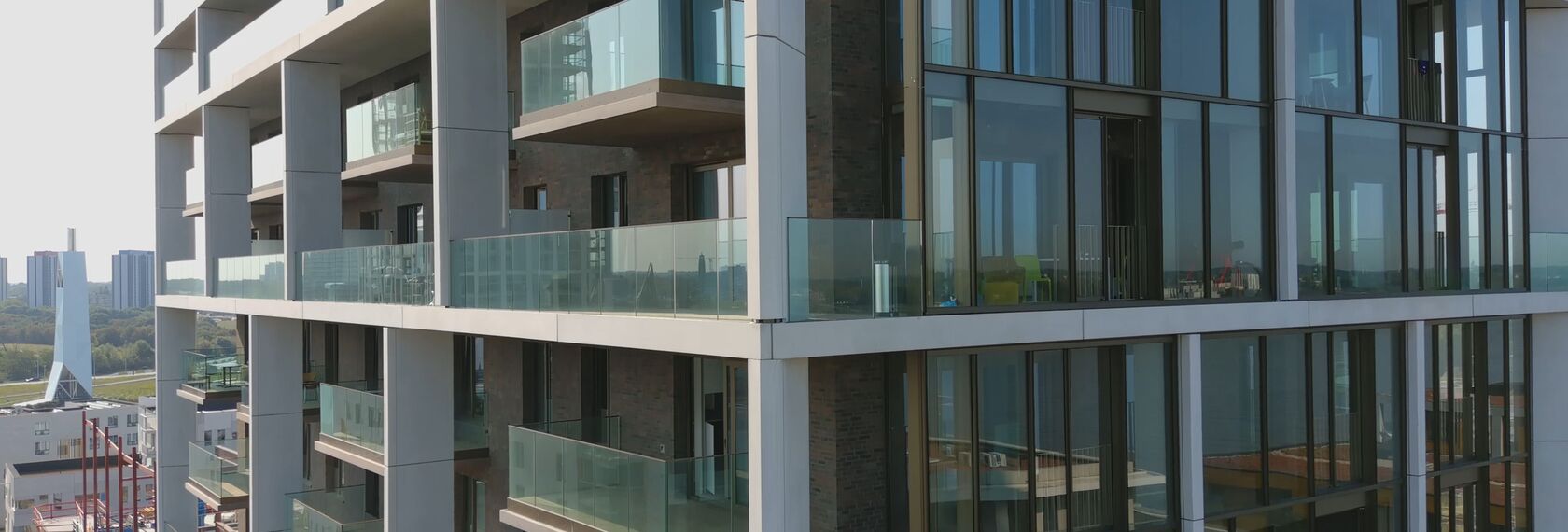 ConceptWall 60 Aluminium Façades and MasterLine 8 HI+ Aluminium Windows - Scheldezicht located in Antwerp, Belgium