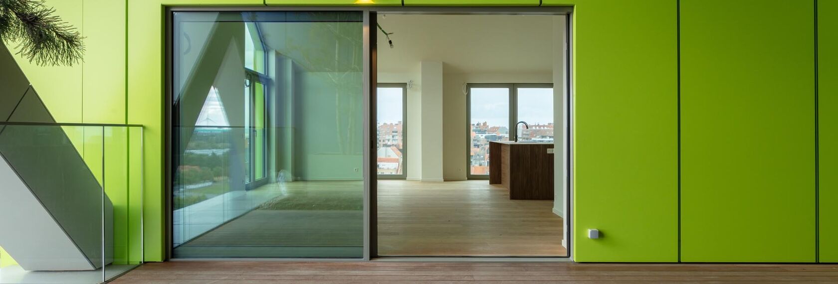 MasterLine 8 Aluminium Windows, MasterLine 8 Aluminium Doors, ConceptWall 50 Aluminium Façades and MasterPatio Aluminium Sliding & Folding Doors - Hoost located in Knokke-Heist, Belgium