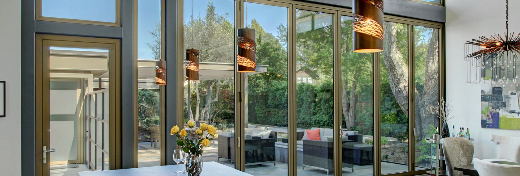 ConceptSystem 68 Aluminium Windows, ConceptFolding 77 Aluminium Sliding & Folding Doors and ConceptSystem 68 Aluminium Doors - Villa Modern Prairie House located in Sonoma Wine Country, United States of America