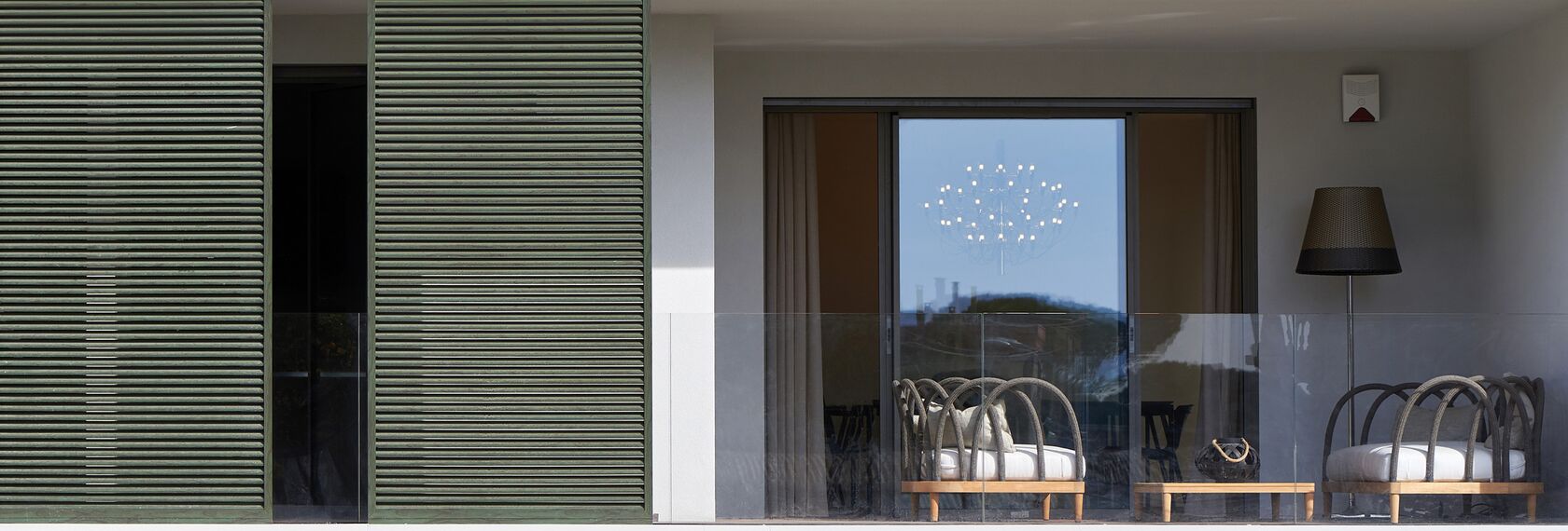 BriseSoleil 40 Solar Shadings, SlimPatio 68 Aluminium Sliding & Folding Doors and CS 77 Hidden Vent Aluminium Windows - Residental/Project Palazzo Arbà located in Genoa, Italy