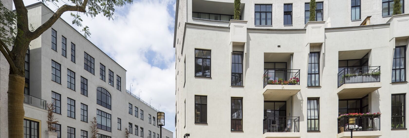 SlimLine 38 Aluminium Windows and ConceptWall 50 Aluminium Façades - Maankwartier located in Heerlen, The Netherlands