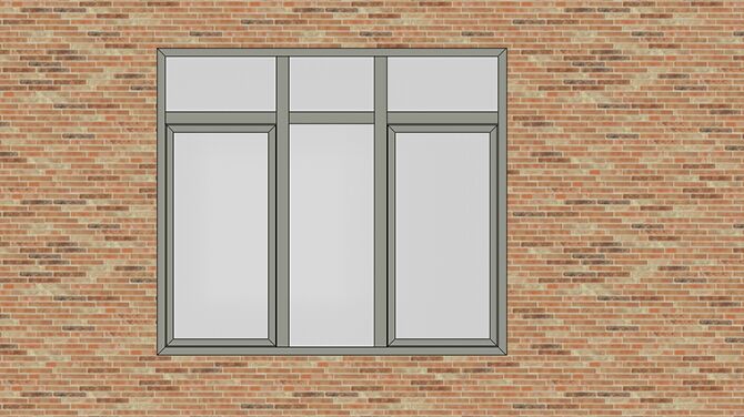 BIM model of intricate window type.