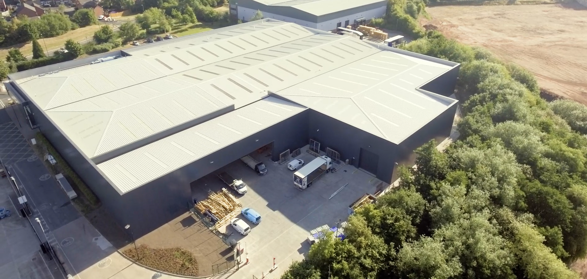 reynaers aluminium warehouse extension