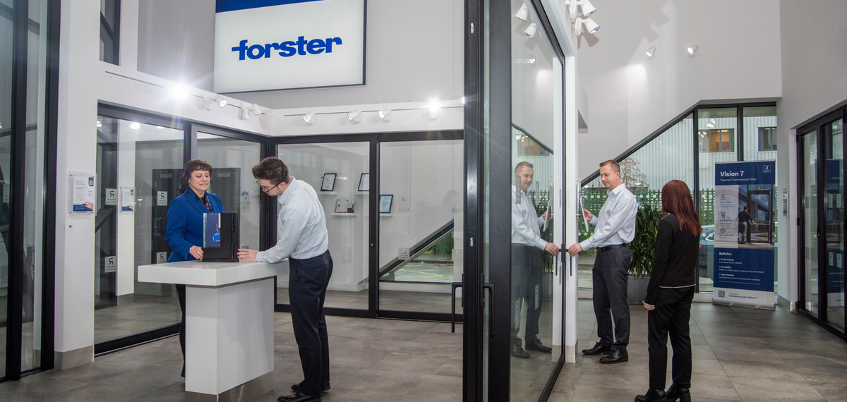 People stood in a showroom