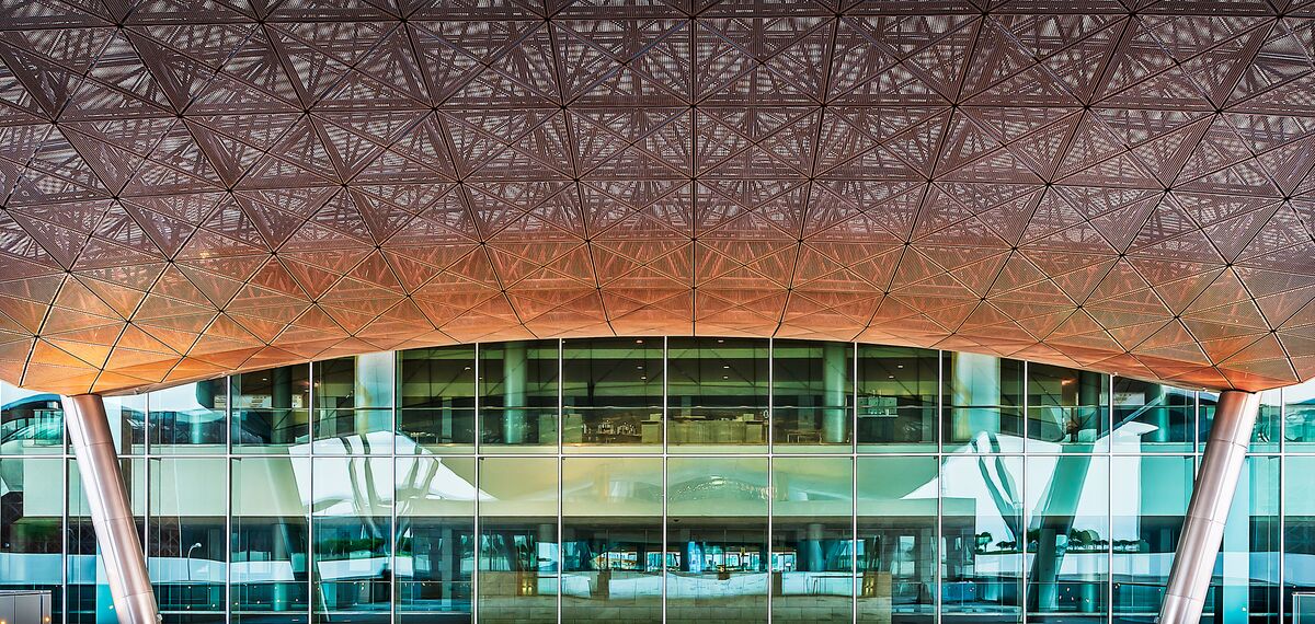 ConceptSystem 68 Aluminium Windows, ConceptSystem 59Pa Aluminium Windows and ConceptWall 50 Aluminium Façades - Congress center Qatar National Convention Centre located in Doha, Qatar