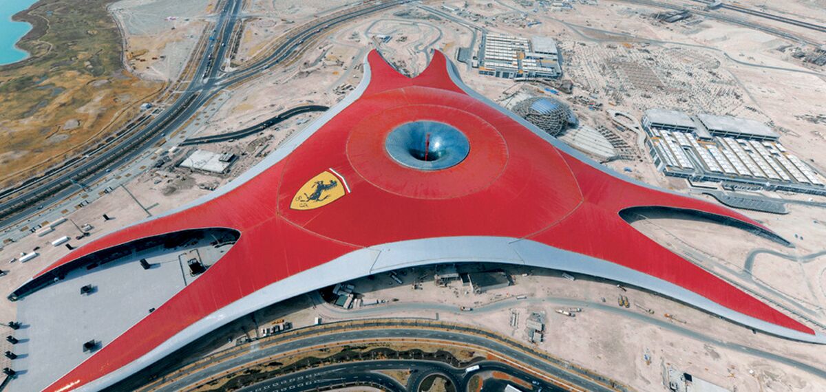 ConceptWall 86 Aluminium Façades - Race track Ferrari World Abu Dhabi located in Abu Dhabi, United Arab Emirates