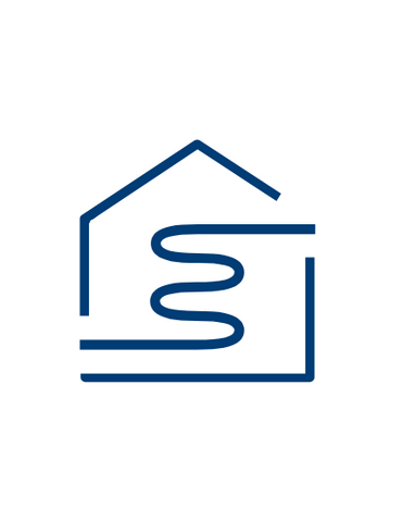 A square with a blue line going through the middle from one side to the other