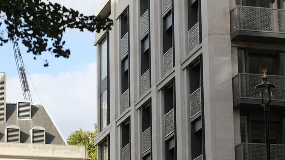 ConceptSystem 77 Aluminium Doors, ConceptPatio 130 Aluminium Sliding & Folding Doors, CS 86-HI (c) Cancelled Systems, CW 86 Standard Aluminium Façades and CW 86-EF Aluminium Façades - 190 Strand located in London, United Kingdom