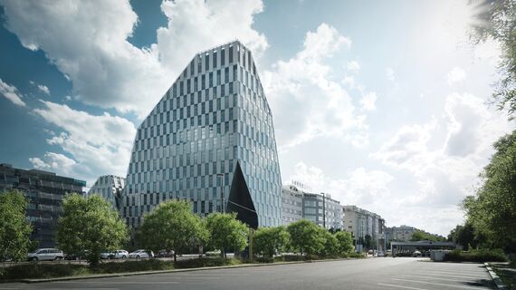 CW 86 Standard Aluminium Façades and CW 86-EF Aluminium Façades - Crystal located in Prague, Czech Republic