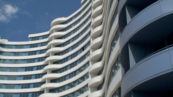 ConceptSystem 77 Aluminium Doors and ConceptSystem 77 Aluminium Windows - Apartmentcomplex White Sails located in Odessa, Ukraine