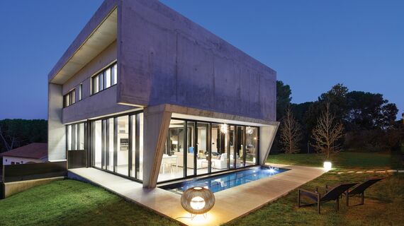 ConceptWall 50 Aluminium Façades - Villa Casa Bielman - Rios located inSpain