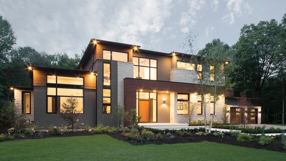 ConceptWall 50 Aluminium Façades and ConceptSystem 77 Aluminium Windows - Forest View Residence located inCanada